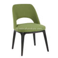 Mat Black Color Green Leather Sophie stoelen